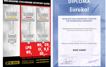Złoto z Brukseli dla wielogazowych detektorów stacjonarnych Pro-Service