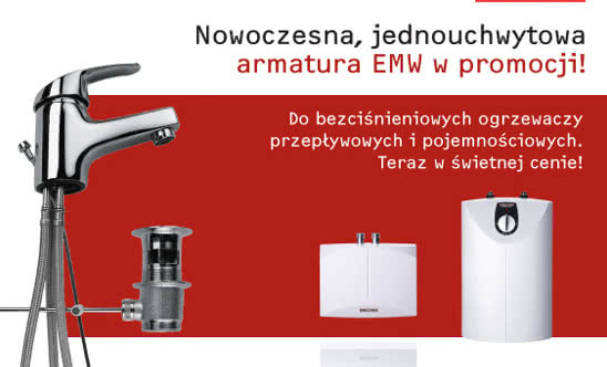 Nowoczesna jednouchwytowa armatura EMW w promocji