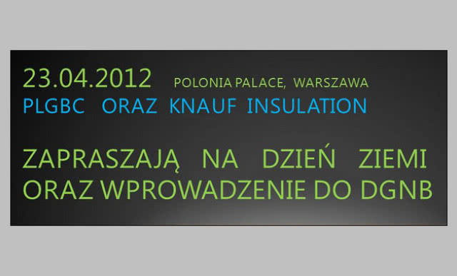 DZIEŃ ZIEMI oraz Wprowadzenie do DGNB